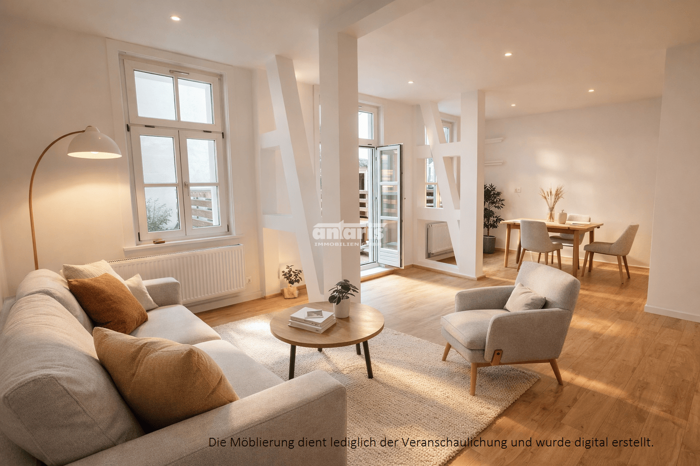 antaris Immobilien GmbH ** Stilvolle Altstadtwohnung mit Terrasse im Herzen von Erfurt **, 99084 Erfurt (Altstadt Brühlervorstadt Löbervorstadt)