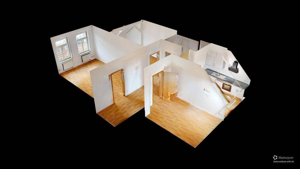 Charmante Dachgeschosswohnung mit Einbauküche – Chemnitz – Vorschaubild 3