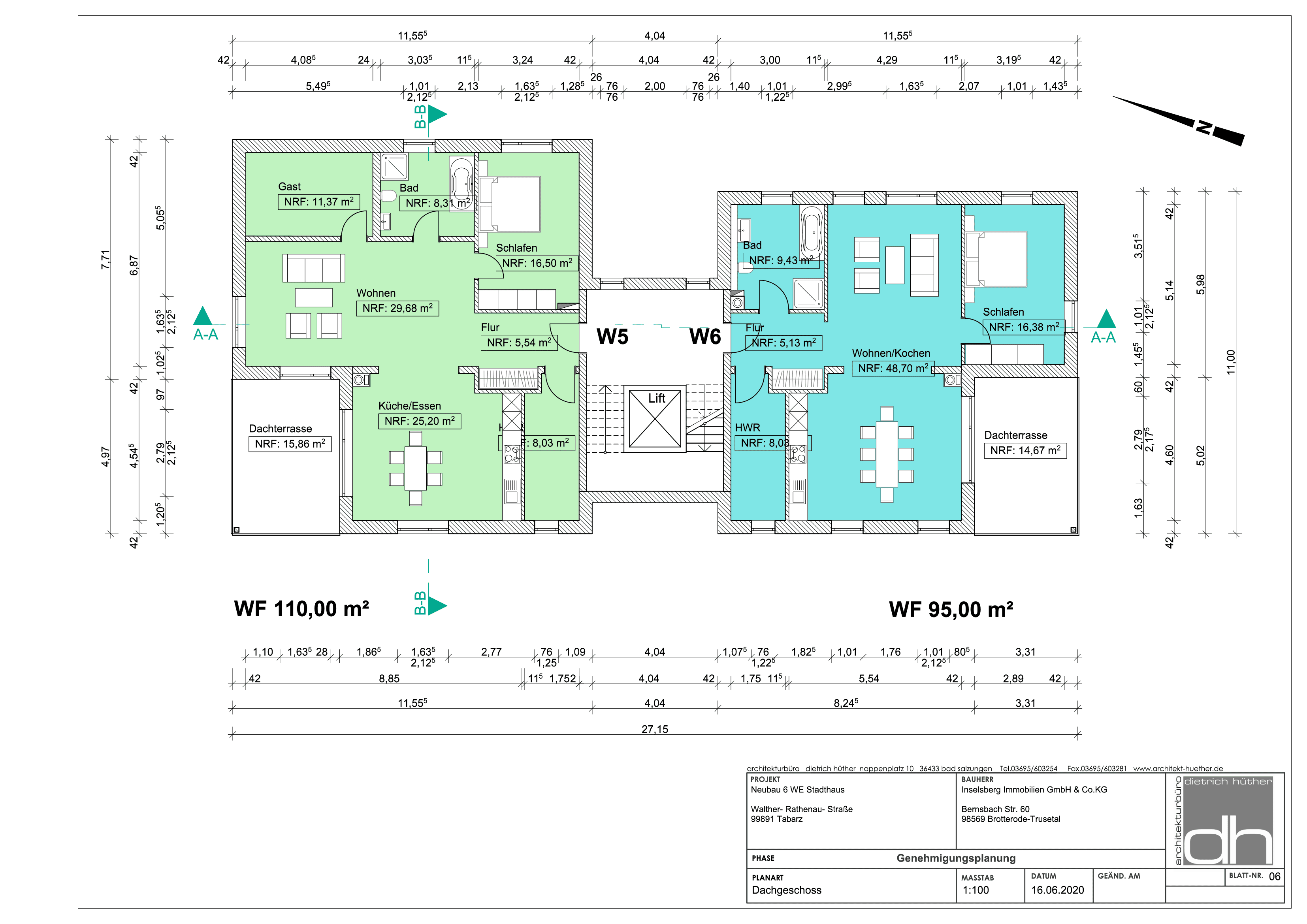 Dachgeschosswohnung, barriearmes Wohnen 95,61m2, in zentraler Lage, 99891 Bad Tabarz