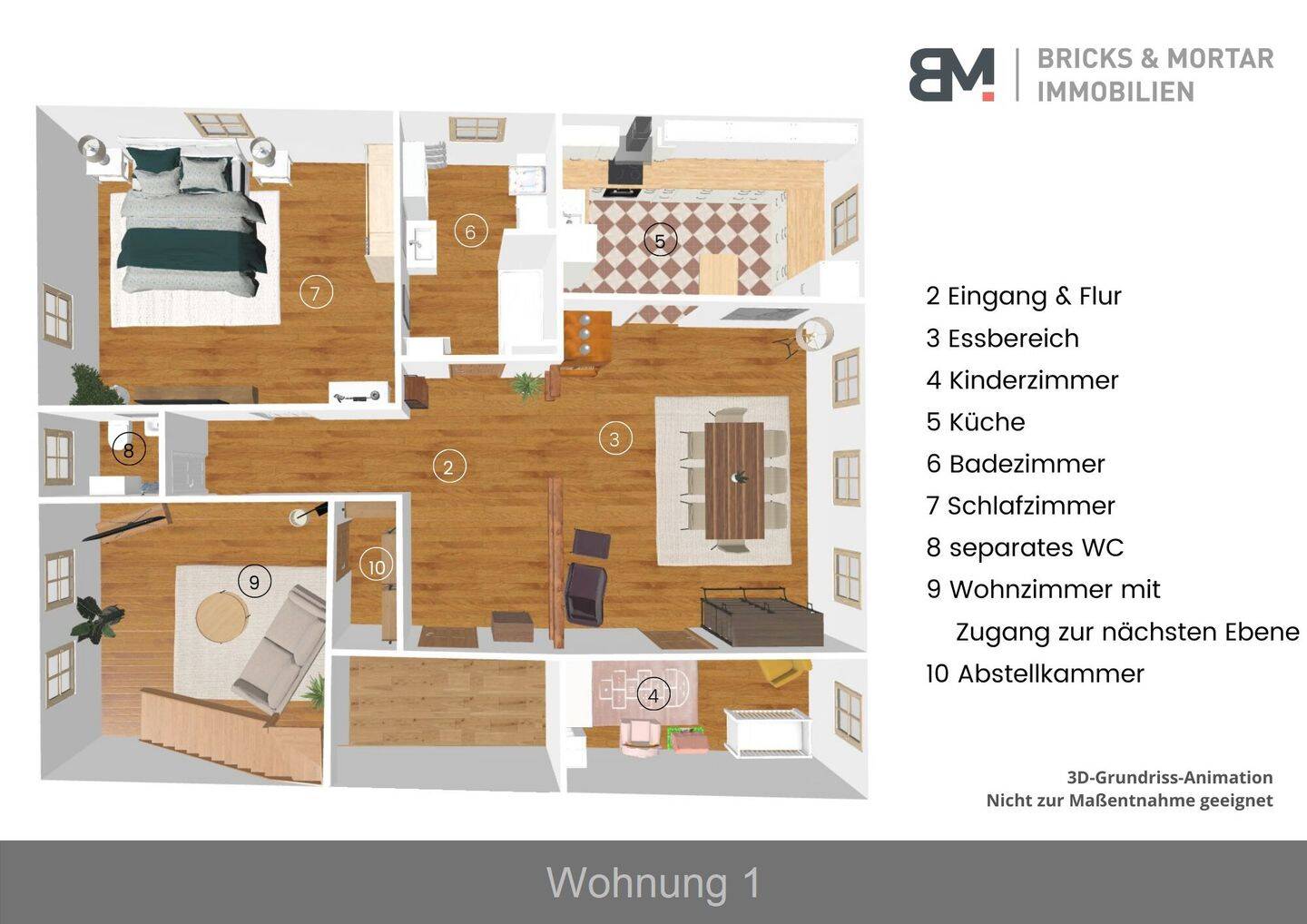 Historisches Wohnen auf drei Ebenen in der Altstadt: Maisonettewohnung mit Galerie, Dachloggia, EBK und TG – Altdorf b. Nürnberg – Vorschaubild 4