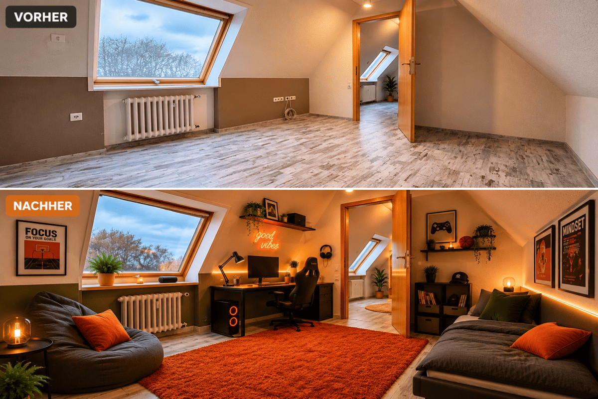 119 m² & 135 m² – Zweifamilienhaus am Wald – ein Zuhause für Familie, Garten & Tiere. – 46145 Oberhausen – Vorschaubild 3