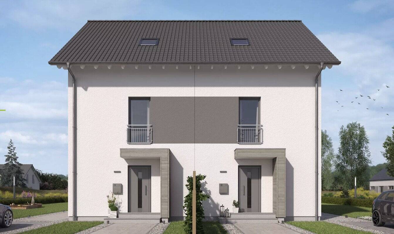 Zwei Neubau Doppelhaushälften – Bauplatz in Top Lage von Rutesheim, 71277 Rutesheim