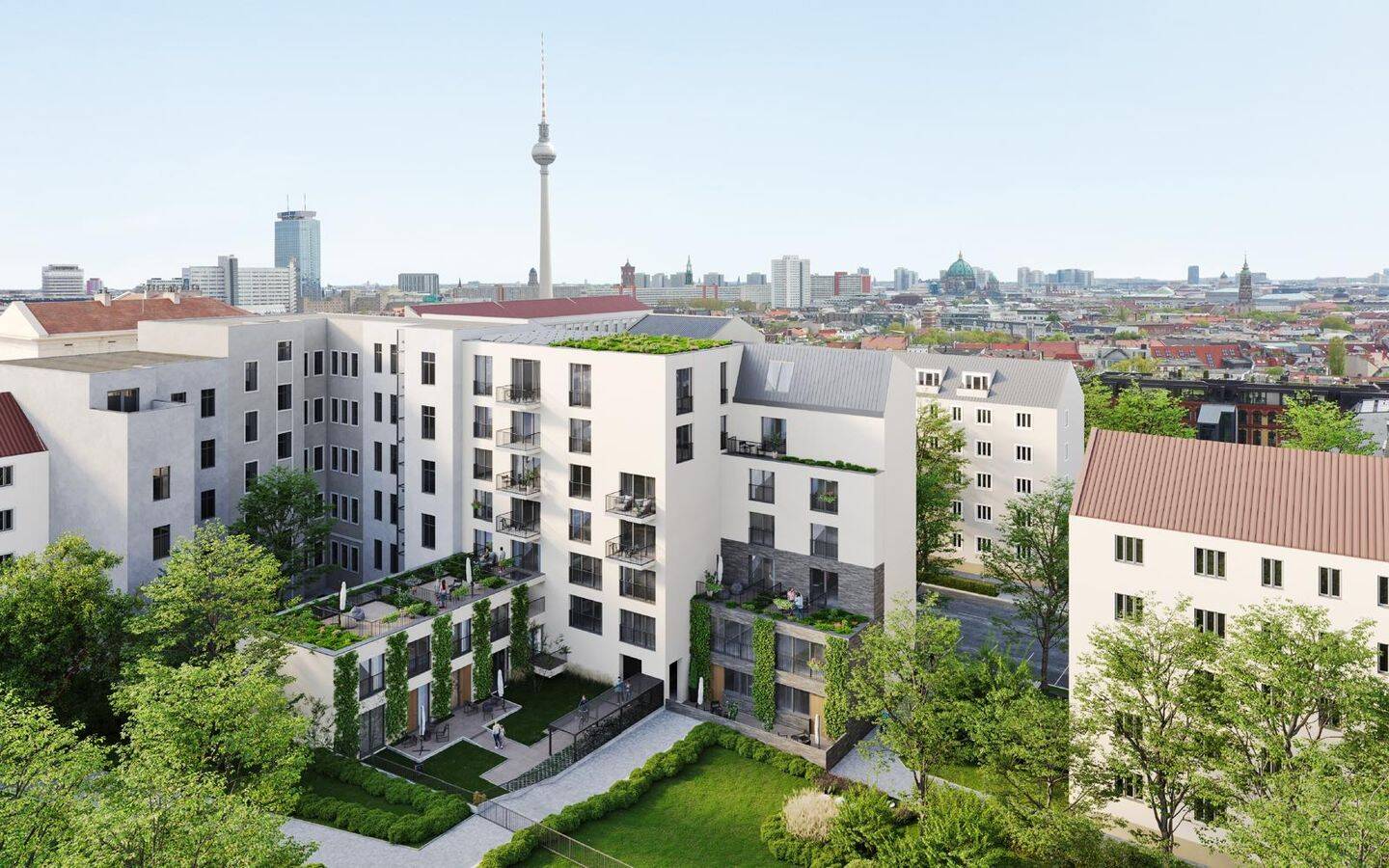 4 Zimmer, zwei Bäder und zwei Balkone im 4. Obergeschoss – 10119 Berlin – Vorschaubild 3