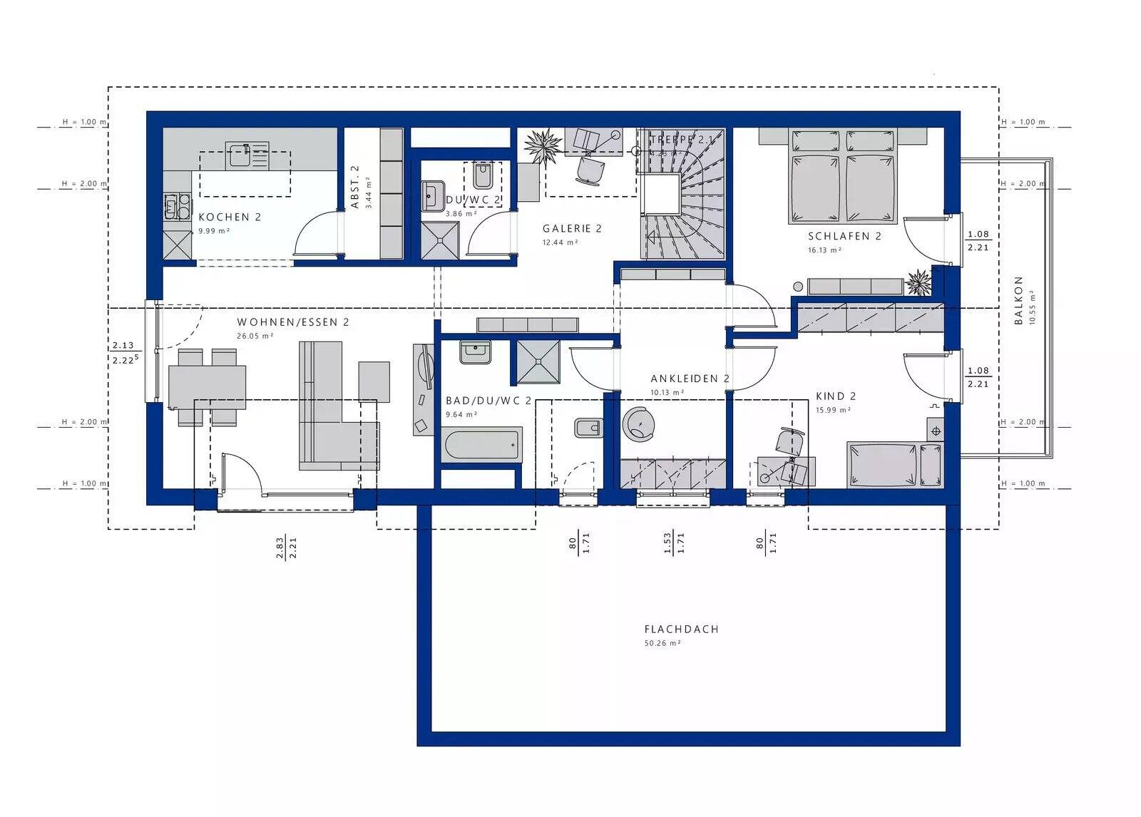 2FH- Alle unter einem Dach! Gemeinsam durch leben gehen und doch für sich alleine wohnen! Inkl. Baugrundstück individuell planbar!, 55257 Budenheim