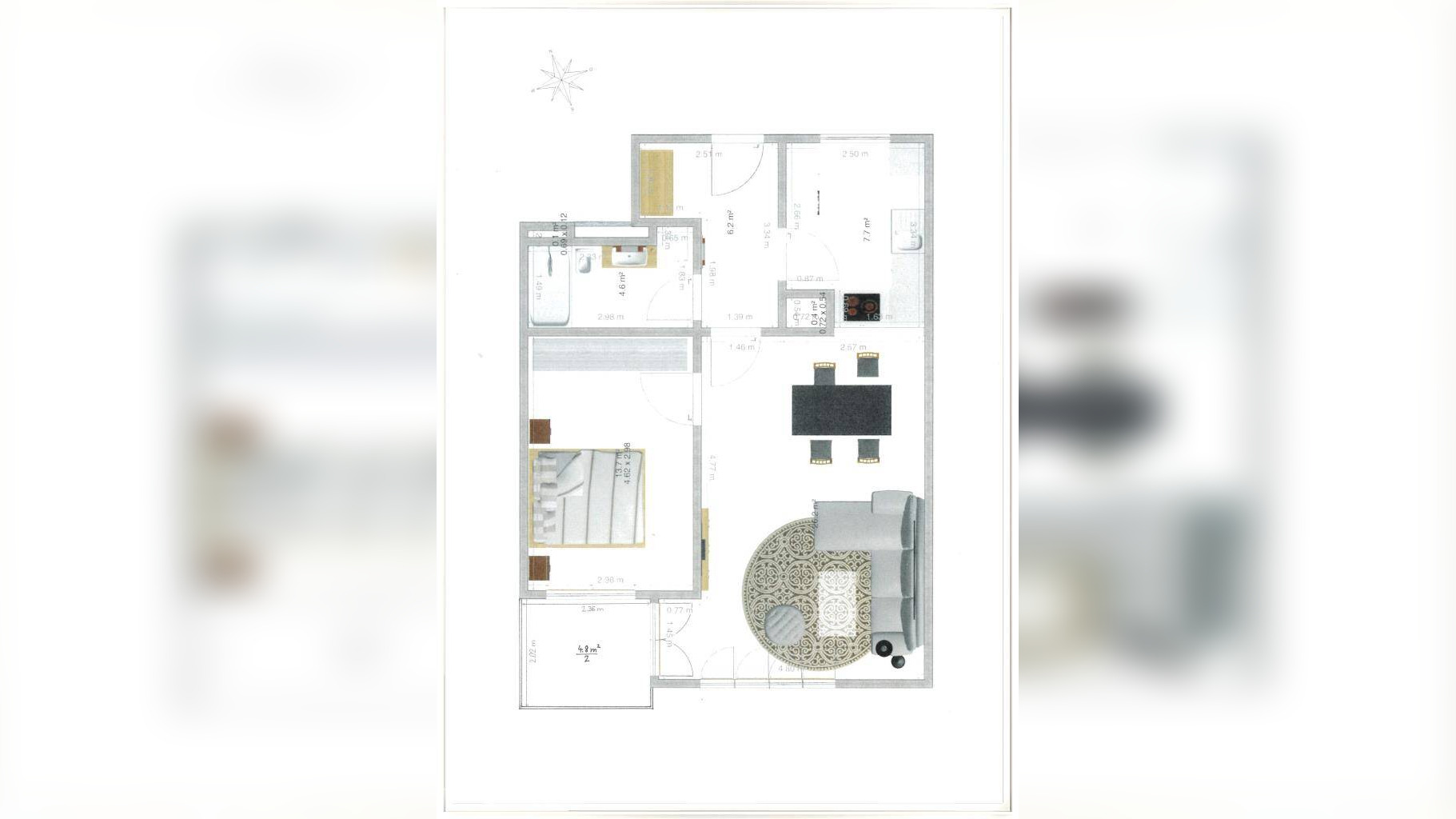 Sonnig und ruhig wohnen in der Münchner City! Exquisit ausgestattete 2-Zimmer-Wohnung im 5.OG mit Lift – 80335 München – Vorschaubild 5