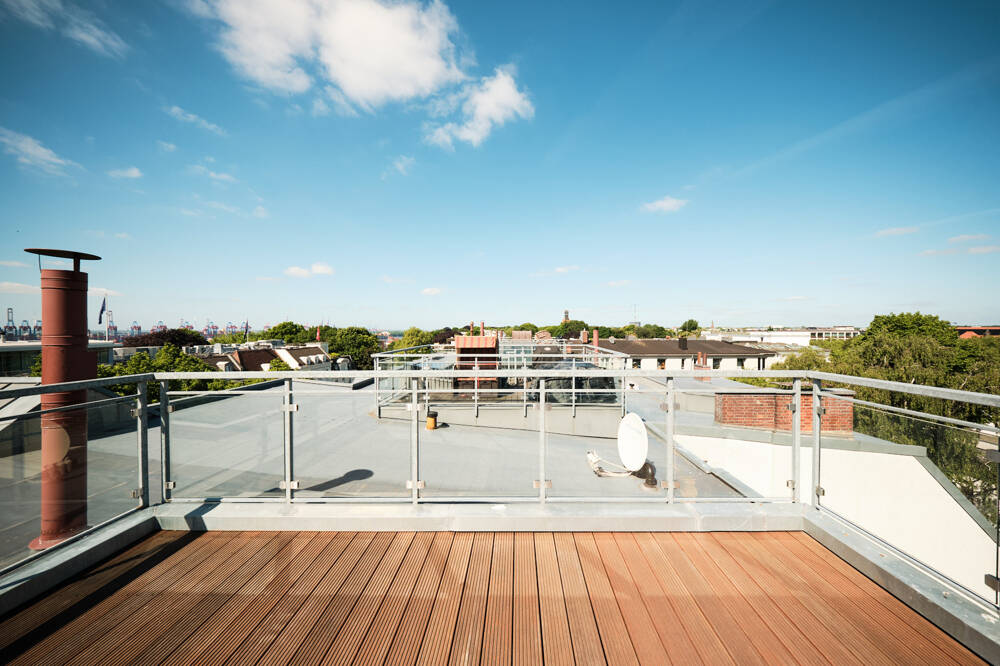 Über den Dächern Altonas: 130 m² Denkmal-Penthouse mit Elbblick & zwei Sonnen-Terrassen! – 22767 Hamburg – Vorschaubild 4