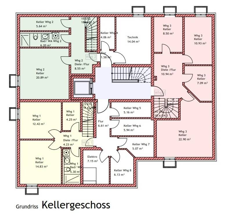 München! 3-ZKB OG-Whg. + 12 m² Ost-Balkon! FBH, elektr. Rollläd., Videosprechanlage, Aufzug, Keller! – 81735 München – Vorschaubild 6