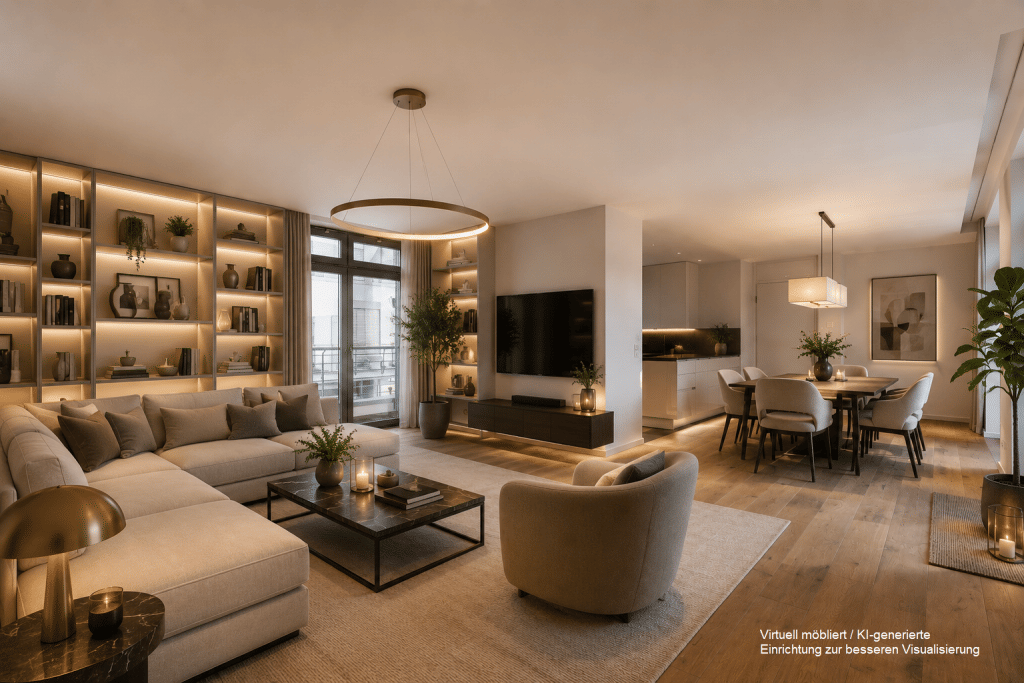 Urban leben, entspannt wohnen – stilvolles City-Penthouse mit Sonnenterrasse in Oldenburg – 26121 Oldenburg (Oldb) – Vorschaubild 3