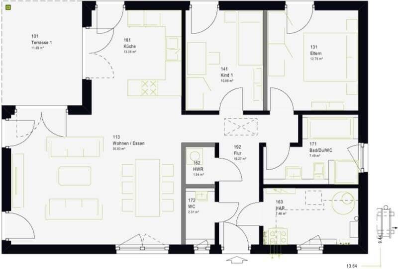 Platz für Erholung – Bungalow barrierefrei – 33154 Paderborn – Vorschaubild 4