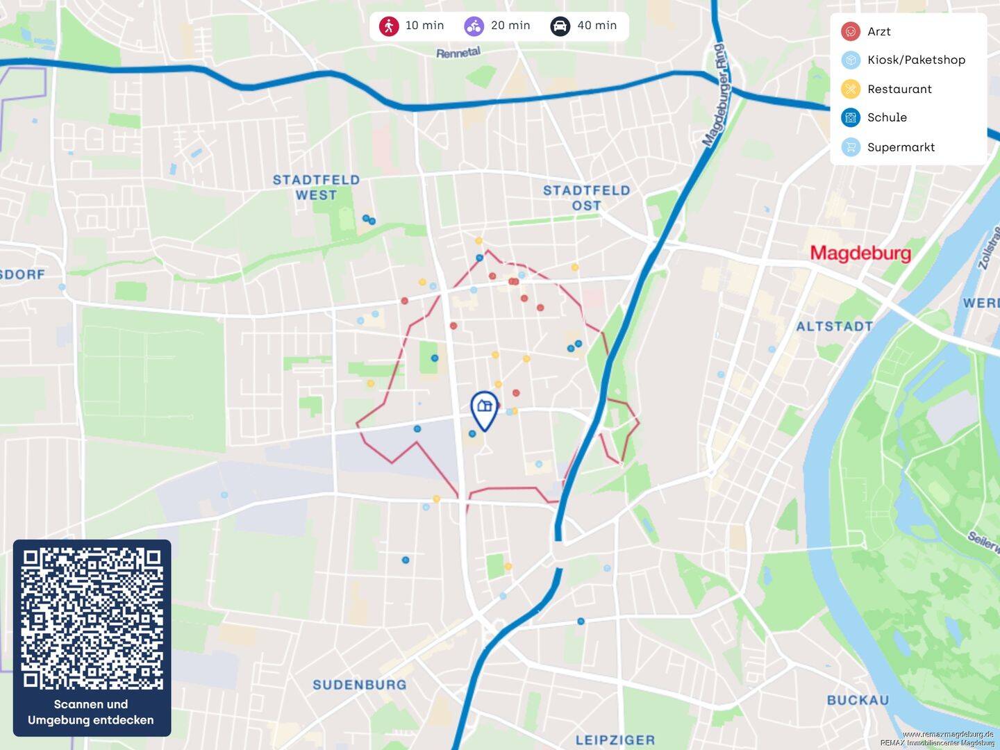 Kleine, gemütliche 2-Raum-Wohnung in zentraler Lage – Magdeburg – Vorschaubild 3