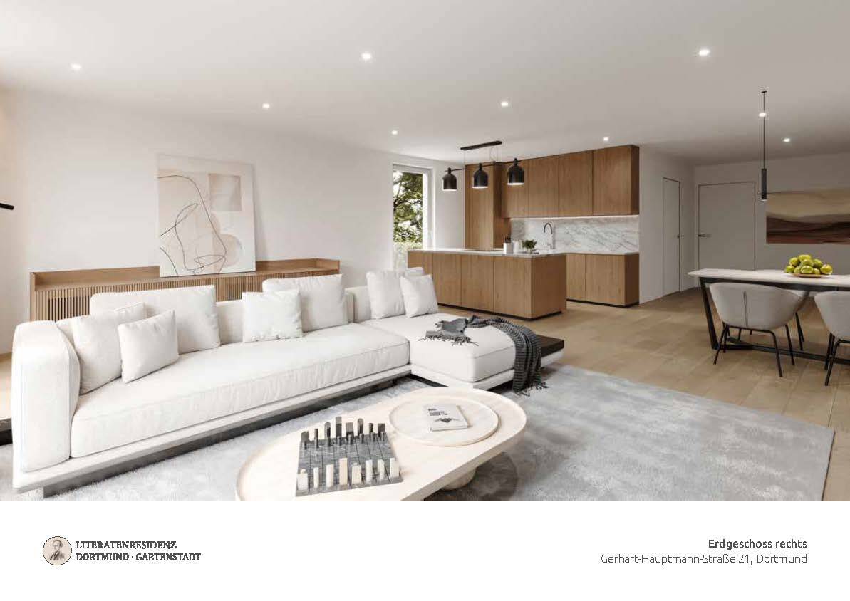 Letzte verfügbare Wohnung: Neubau 4-Zimmer im EG 135 m² mit großem Garten in Südausrichtung – 44141 Dortmund – Vorschaubild 3
