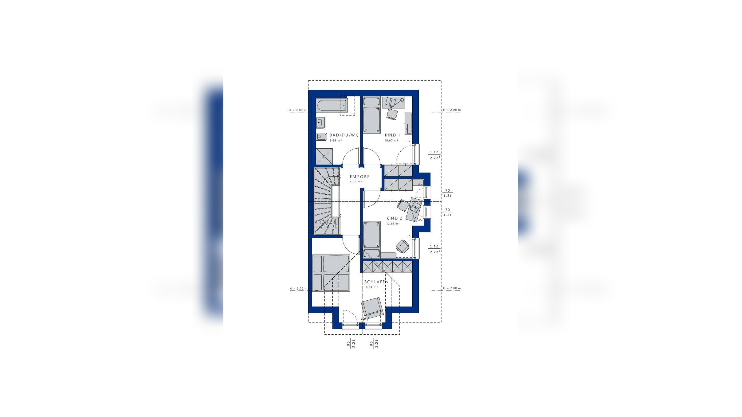 Raumwunder für Familien inkl. Grundstück – 49086 Osnabrück – Vorschaubild 3
