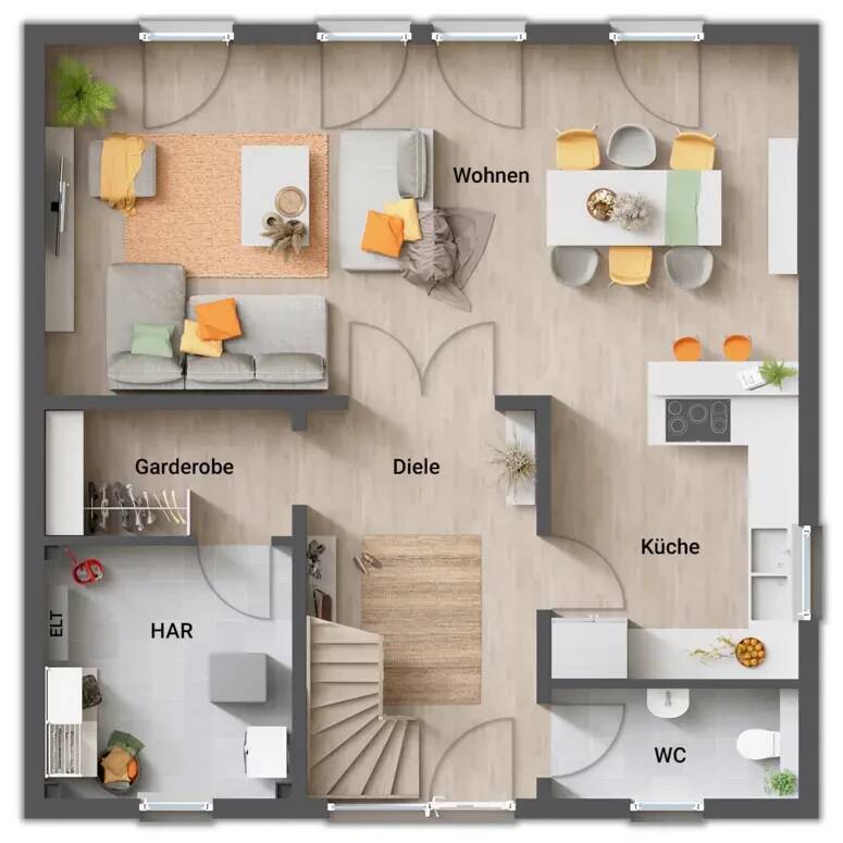 Neubauprojekt in Bremen: Stadtvilla 145 für families mit Kindern – 28355 Bremen – Vorschaubild 3
