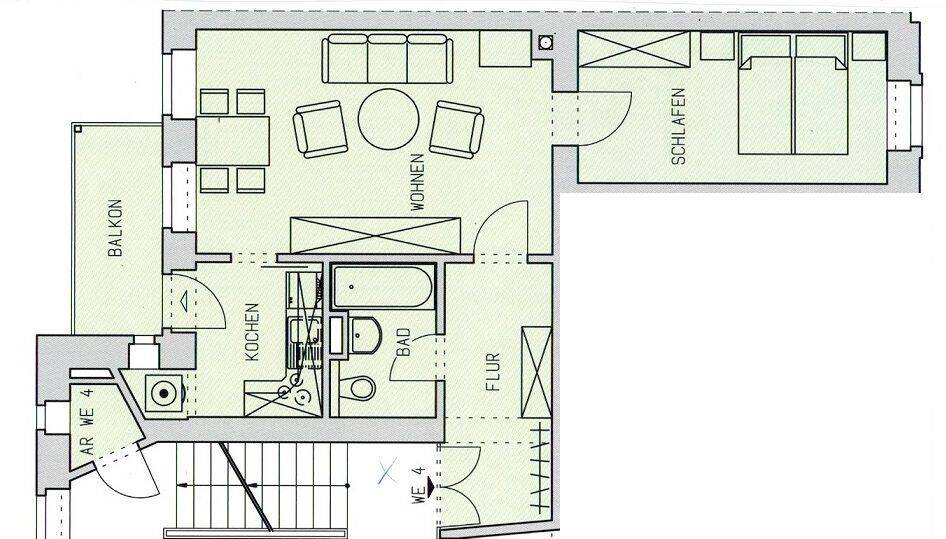 Phillipstr. 15 – 2-Raum-Wohnung mit modernem Grundriss in zentraler ruhiger Lage – Chemnitz – Vorschaubild 3