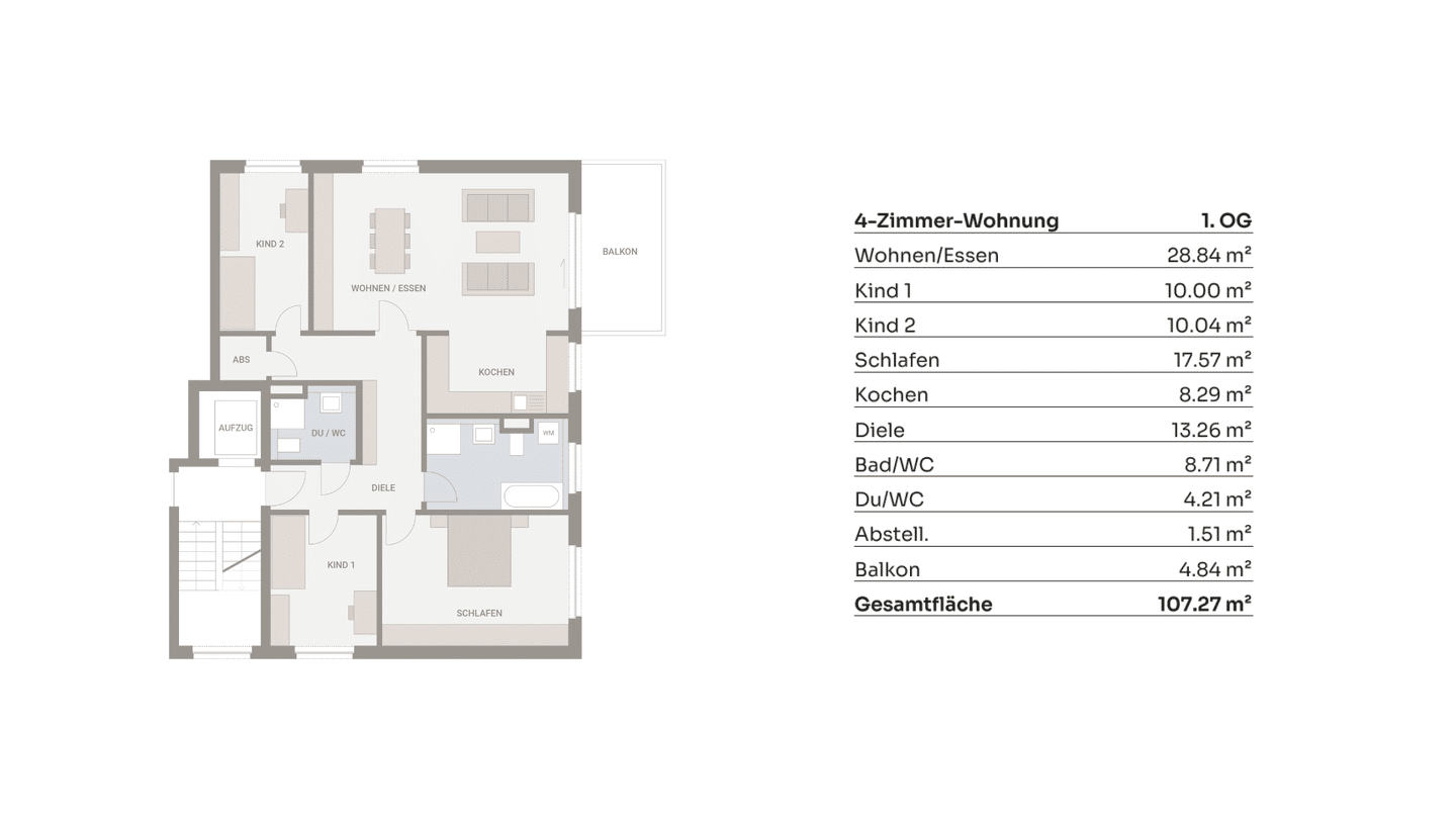 Platz für die ganze Familie: 4 Zimmer Wohnung mit Balkon – 1139 Dresden – Vorschaubild 3