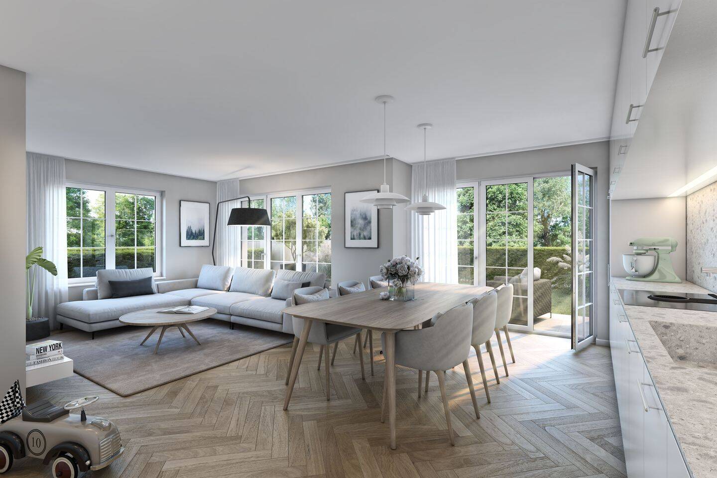 Sonnige 3-Zimmer-Dachgeschosswohnung mit Süd-West-Terrasse – 81825 München – Vorschaubild 3