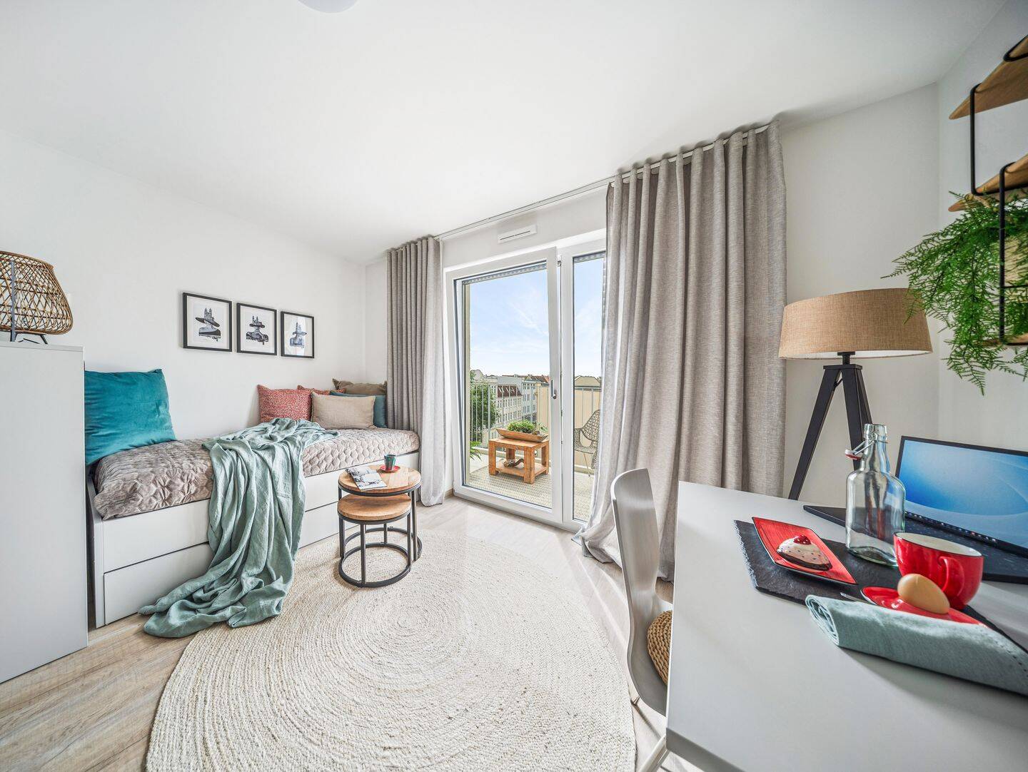 250€ Wunschgutschein geschenkt! Stylisches Studentenapartment – Vollmöbliert – Magdeburg – Vorschaubild 3