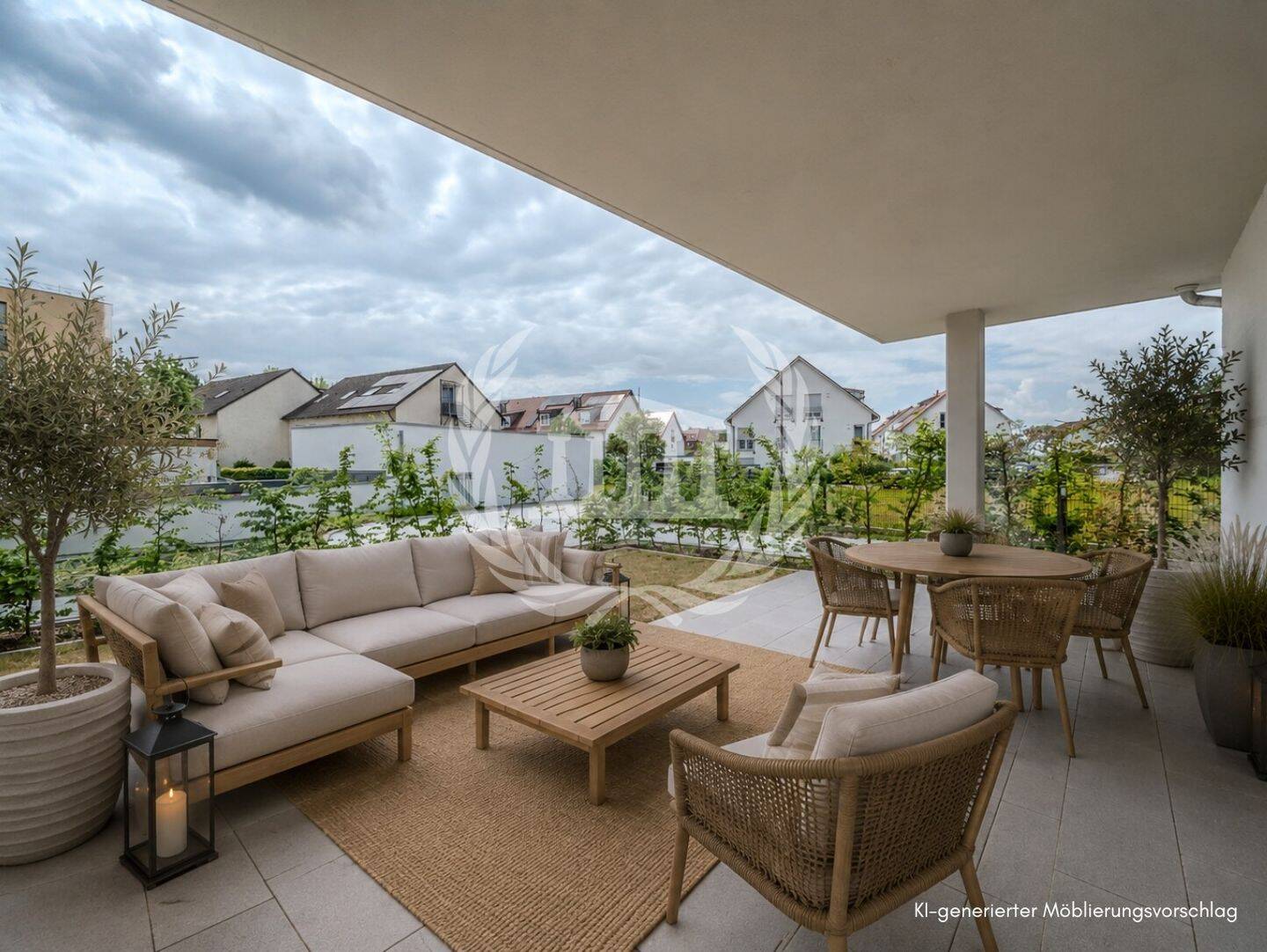 Sofort verfügbar: 3-Zi-Neubauwohnung im EG mit Terrasse & Garten | KfW40 QNG | TG-Stellplatz | W01 – 93059 Regensburg – Vorschaubild 4