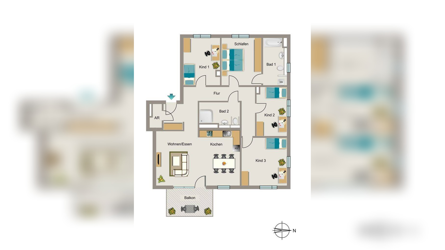 Bezugsfertige Neubauwohnung mit barrierearmer und gehobener Ausstattung – 44795 Bochum – Vorschaubild 3