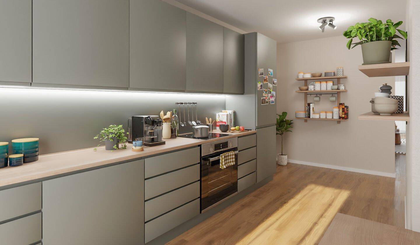 4-Zi.-Wohnung, Südloggia, zwei Bäder – barrierefrei – 40597 Düsseldorf – Vorschaubild 3