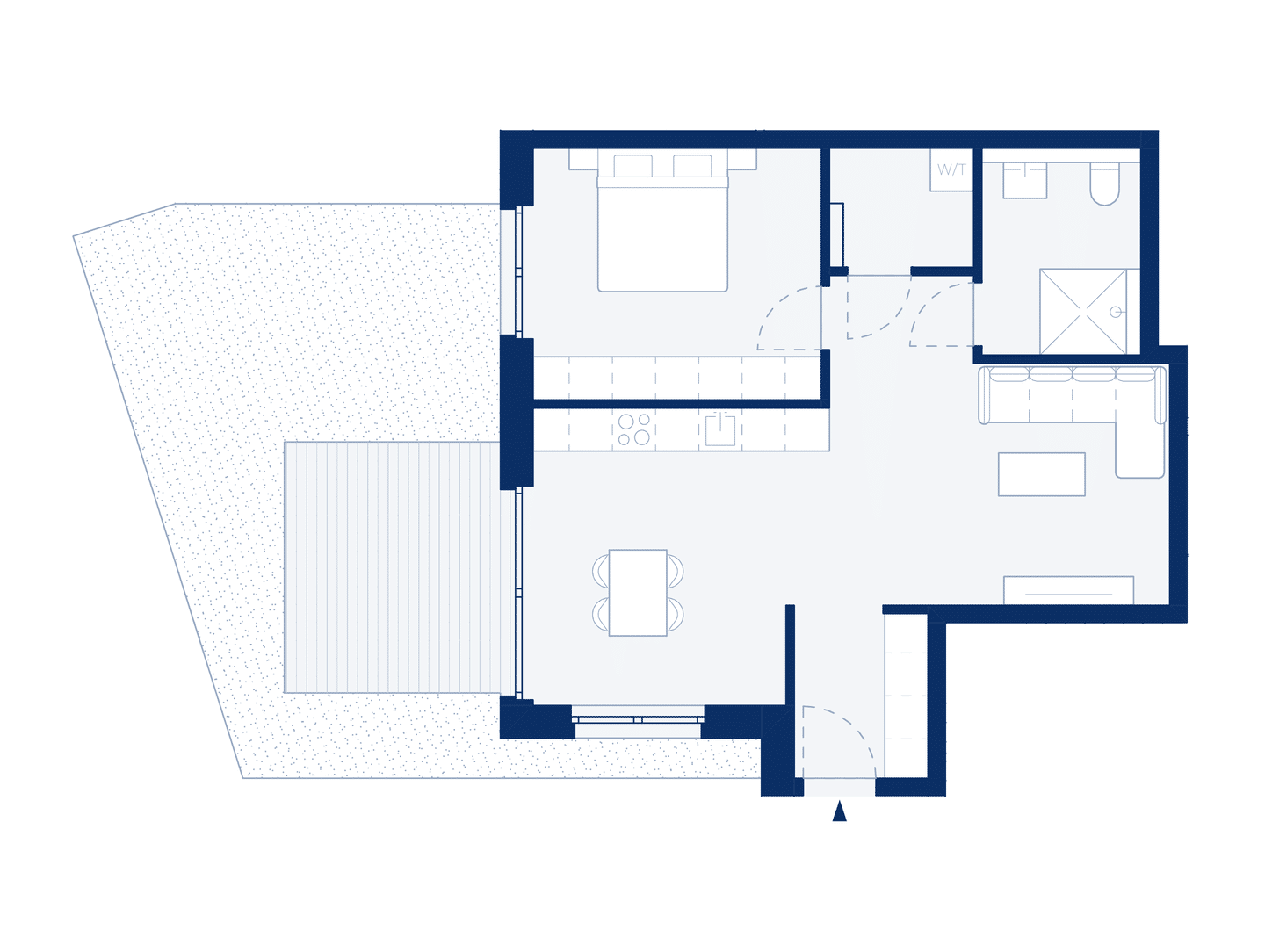 2-Zimmer-Wohnung – Terrasse mit privatem Gartenanteil zur Südseite (D01) – 53129 Bonn – Vorschaubild 3
