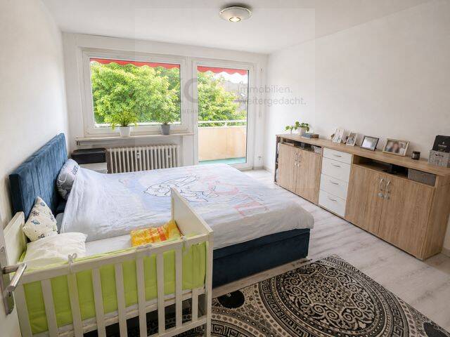 Großer Balkon mit Grünblick – gepflegte 2-ZKB-Eigentumswohnung in Wolfsanger-Hasenhecke – 34125 Kassel – Vorschaubild 3