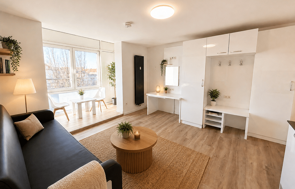 Möbliertes 1-Zimmer Studio-Apartment in Top-Lage an der Münchner Freiheit – kernsaniert mit perfekter Infrastruktur – München – Vorschaubild 3