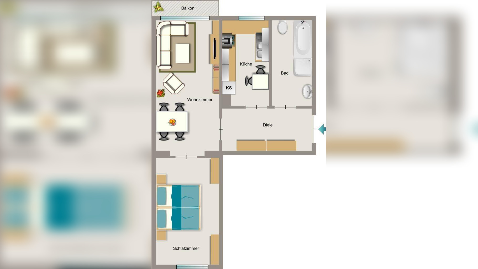 VIVAWEST modernisiert Ihre neue Wohnung. – 44892 Bochum – Vorschaubild 3
