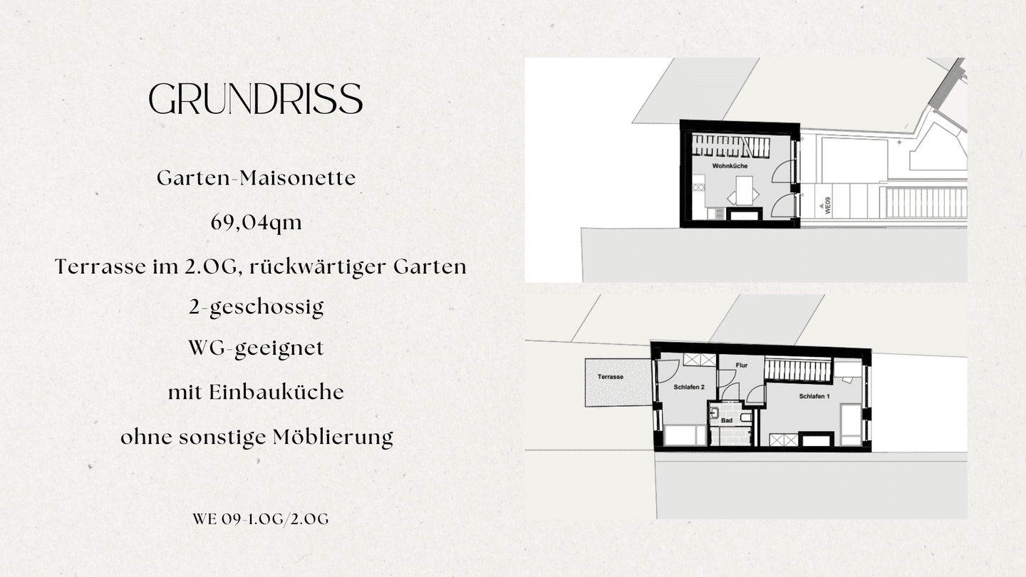 Garten-Maisonette (WE09) an der Alten Bastei | 2-geschossig mit Terrasse, – 52062 Aachen – Vorschaubild 3