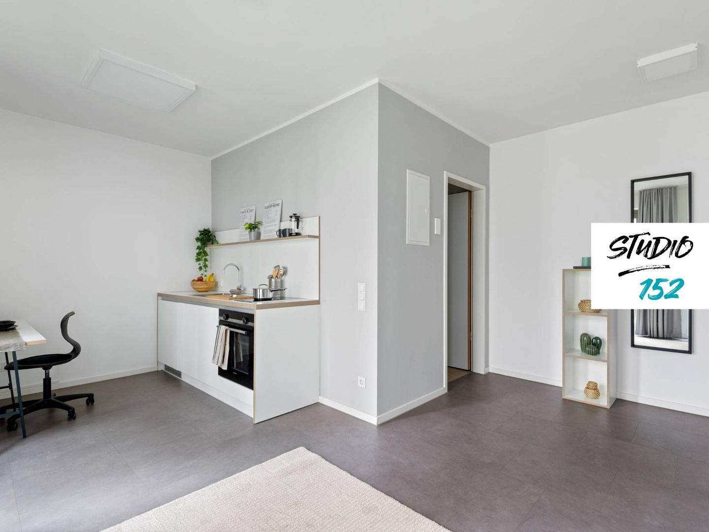 STUDENTS ONLY: Studio 152 – vollmöbliertes 1-Zimmer-Apartment mit EBK, ALL-IN-MIETE, UVM. im Wiesbadener Rheingauviertel – 65197 Wiesbaden – Vorschaubild 3