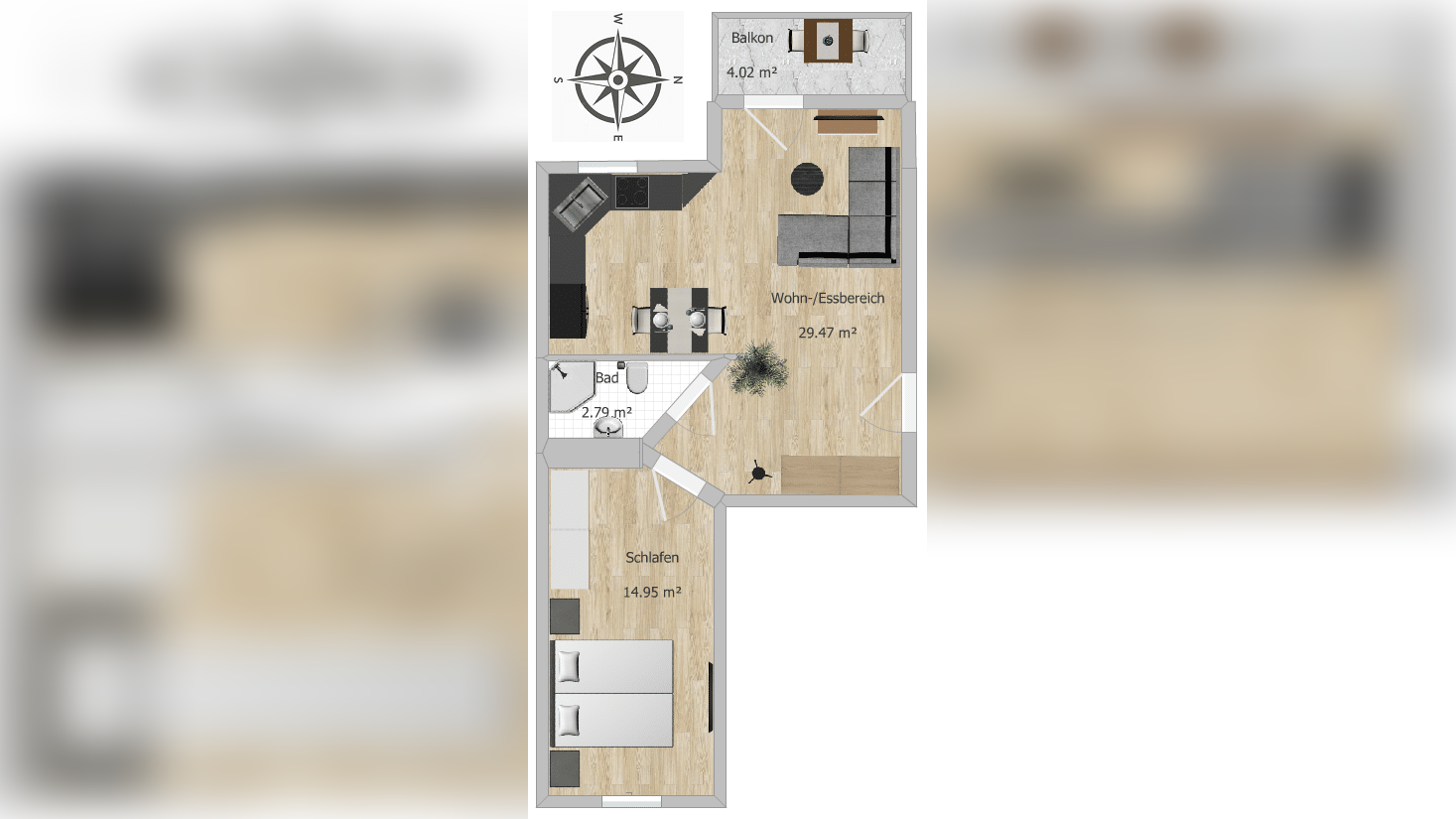 2-Raum-Whg. mit Westbalkon im historischen Altbau! – 1277 Dresden – Vorschaubild 3