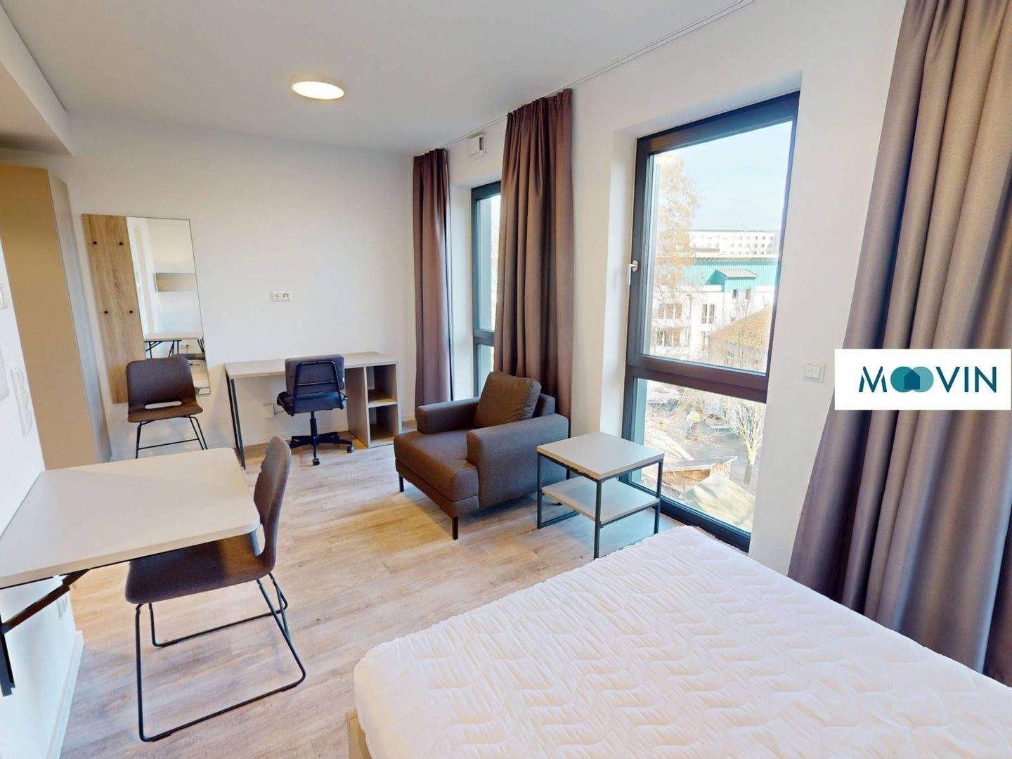 URBAN BASE: Vollmöbliertes Smart-Apartment mit EBK, ALL-IN-MIETE, UVM. am Rheinufer – 40225 Düsseldorf – Vorschaubild 4