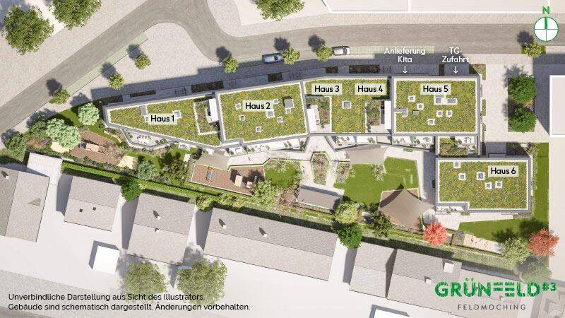 Apartment mit durchdachtem Grundriss mit geschützter Loggia und Tageslichtbad – 80995 München – Vorschaubild 5