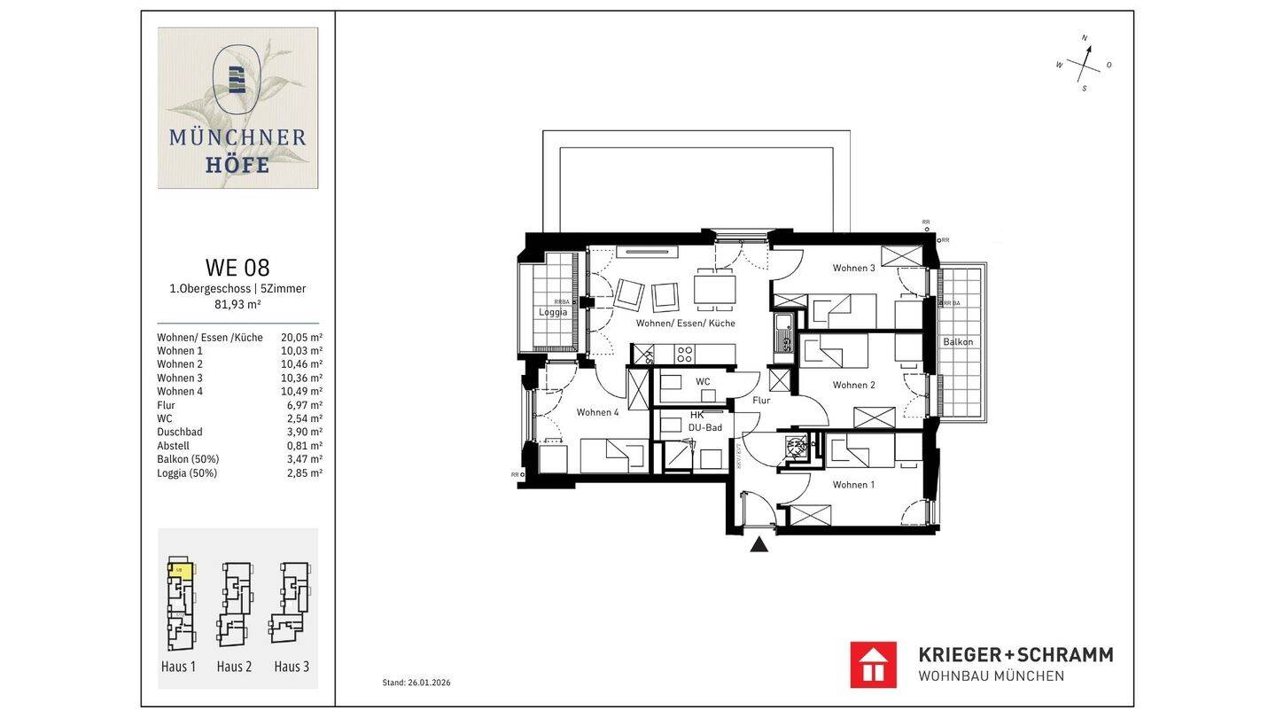 Neubau mit 3 Zimmern. Mehr Freiraum genießen. – 81245 München – Vorschaubild 3