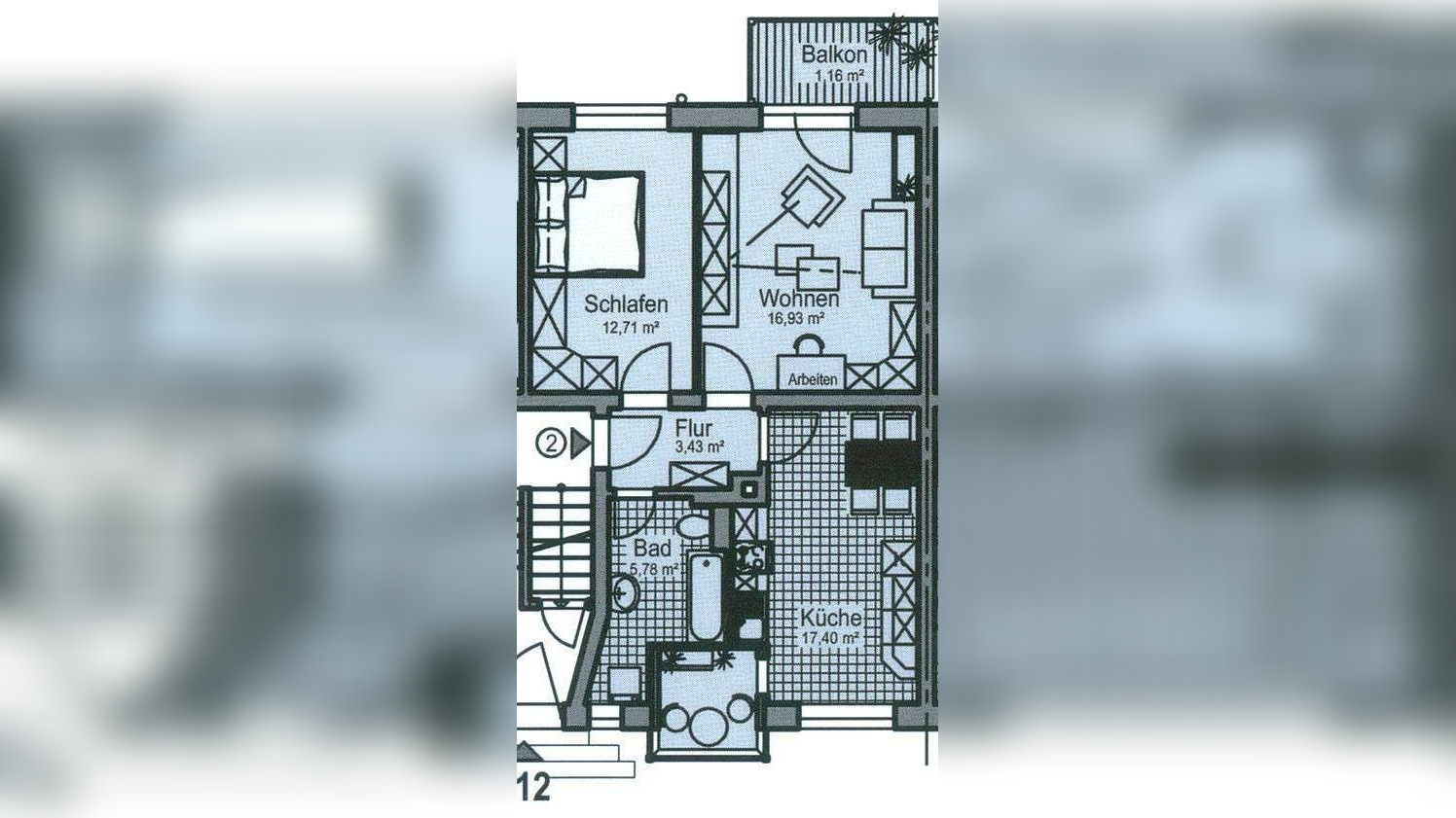 Wohnen am am Heimgarten im 1. OG ! Balkon + Bad mit Fenster – Chemnitz – Vorschaubild 5