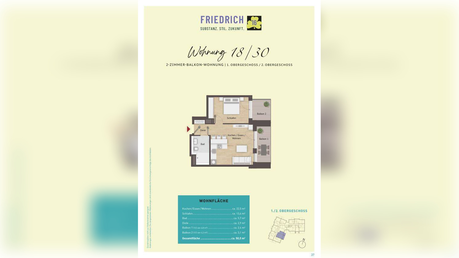 2 Balkone für mehr Wohnqualität | Neubau-Investment in Fürth – 90766 Fürth – Vorschaubild 3