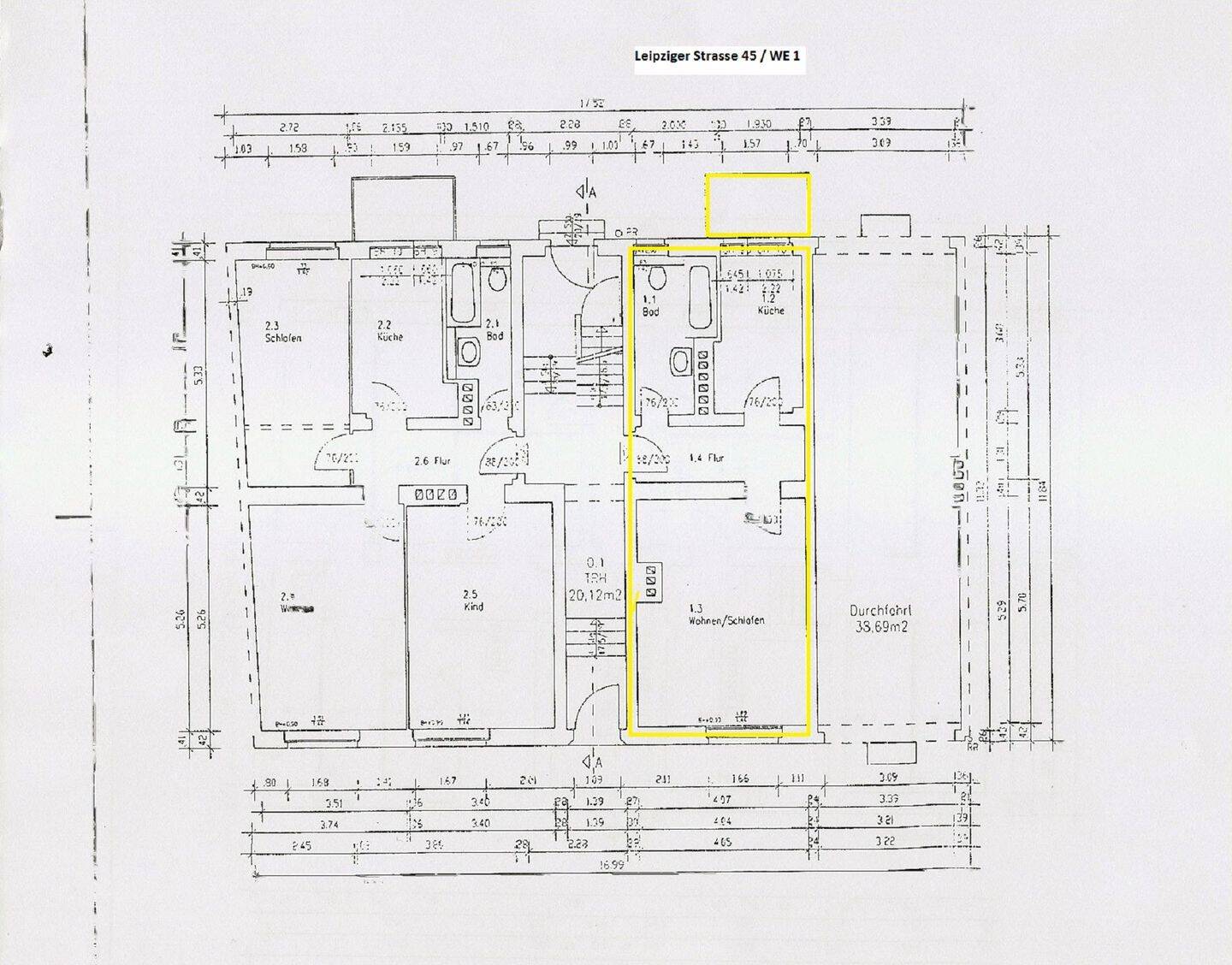 Einraumwohnung nahe der Fachhochschule – 99085 Erfurt – Vorschaubild 3