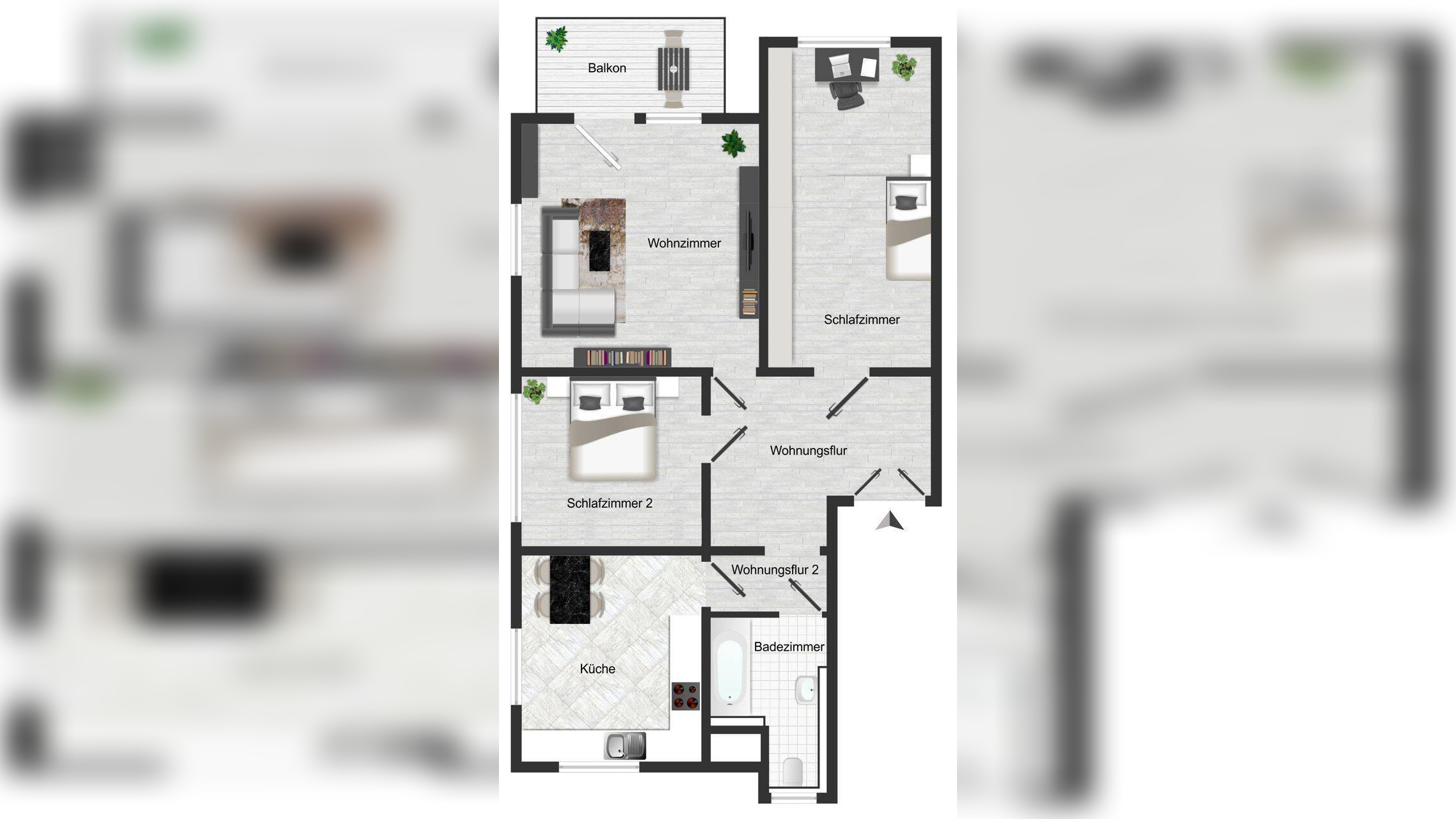 NEU – Einziehen oder sofort vermieten – hochwertig renovierte Wohnung mit Balkon in ruhiger, grüner Lage – 1279 Dresden – Vorschaubild 5