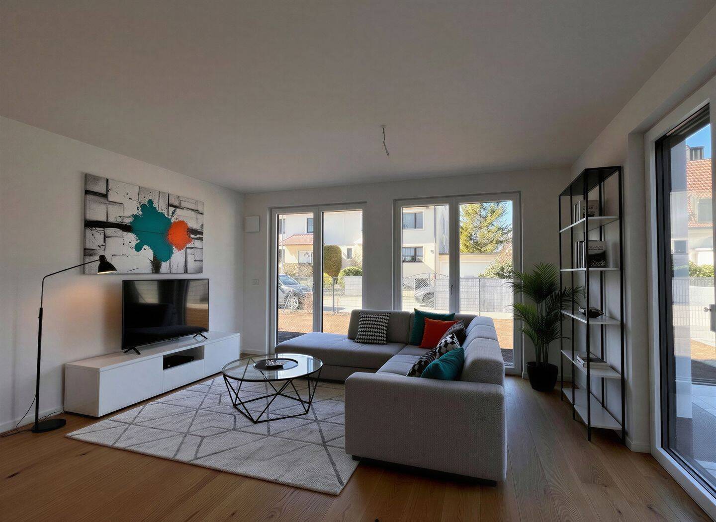 Fertiggestellt (Jetzt einziehen): 3-Zimmer-NEUBAU-Wohnung mit sonnigem Garten nahe des Feldmochinger Sees – 80995 München – Vorschaubild 13