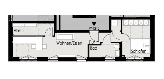 Erstbezug – Moderne 2-Zimmer-Wohnung mit Stellplatz – 26121 Oldenburg (Oldb) – Vorschaubild 3