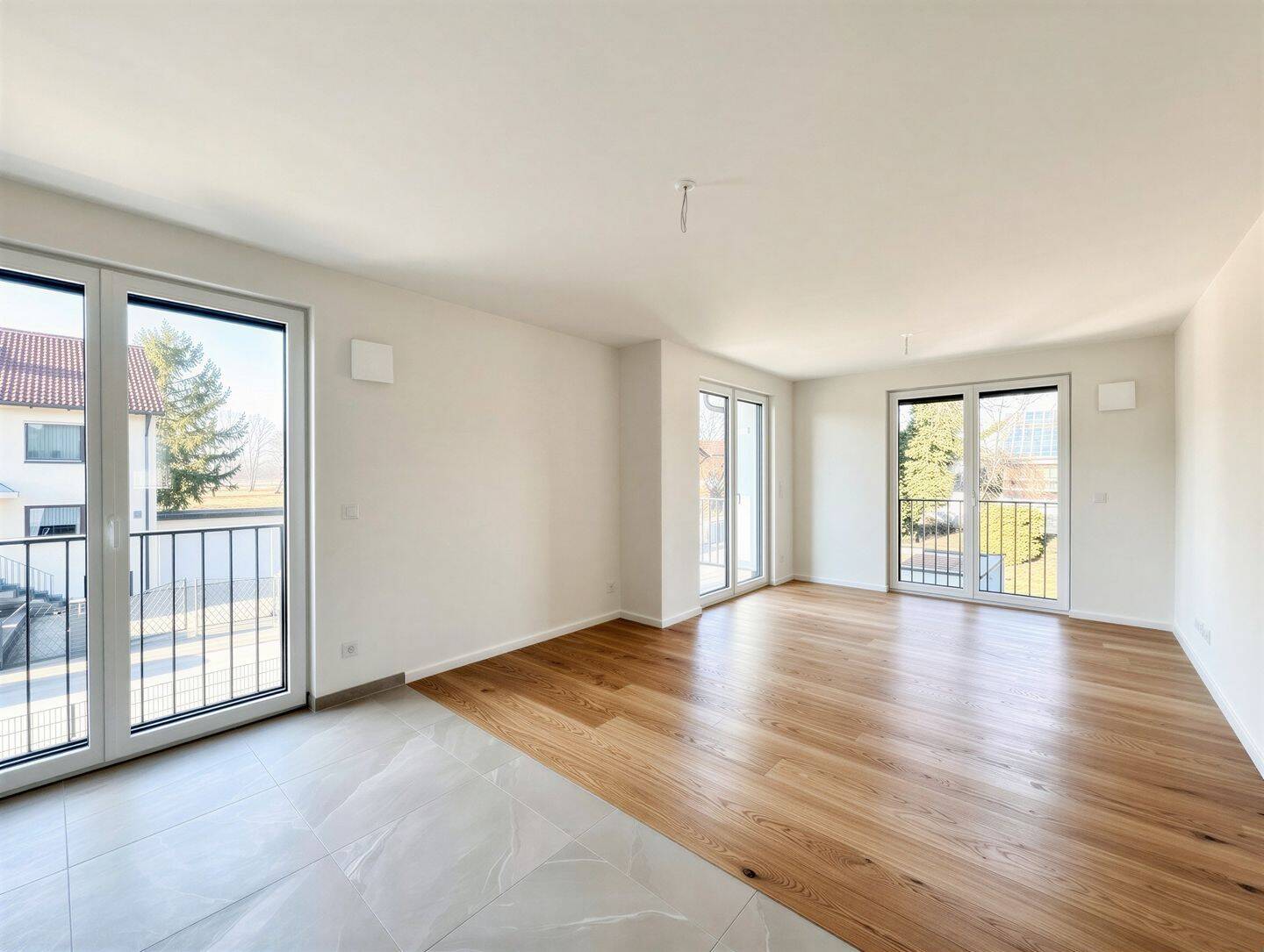 Sehr gut geschnittene NEUBAU-3-Zimmer-OG-Wohnung mit 2 Balkonen und Tiefgarage – 80995 München – Vorschaubild 3