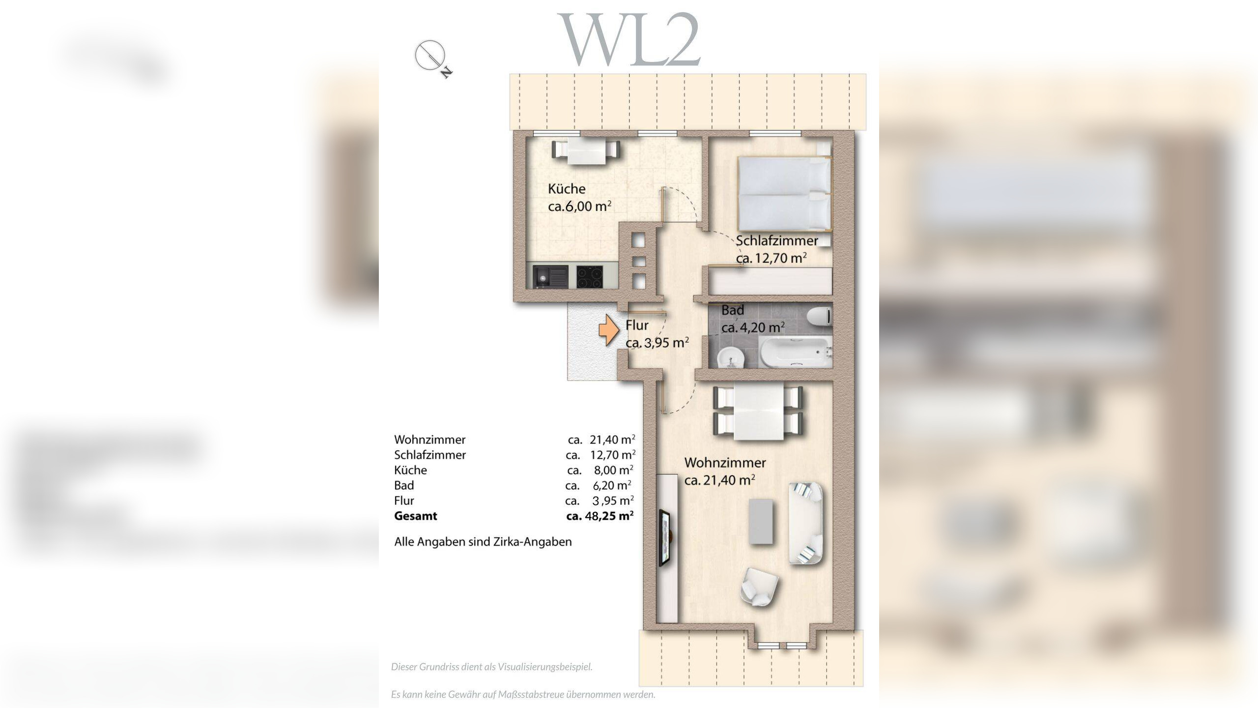 EIGENBEDARF MÖGLICH! Vermietete 2-ZKB in Schwabing-West *PROVISIONSFREI* – 80809 München – Vorschaubild 3