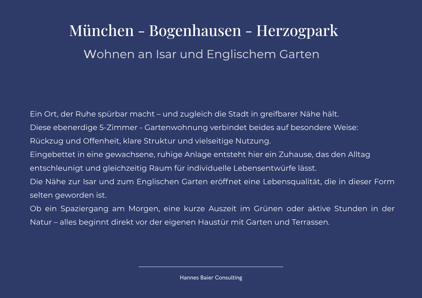 5 Zimmer – Garten- Wohnung Herzogpark München – 81925 München – Vorschaubild 3