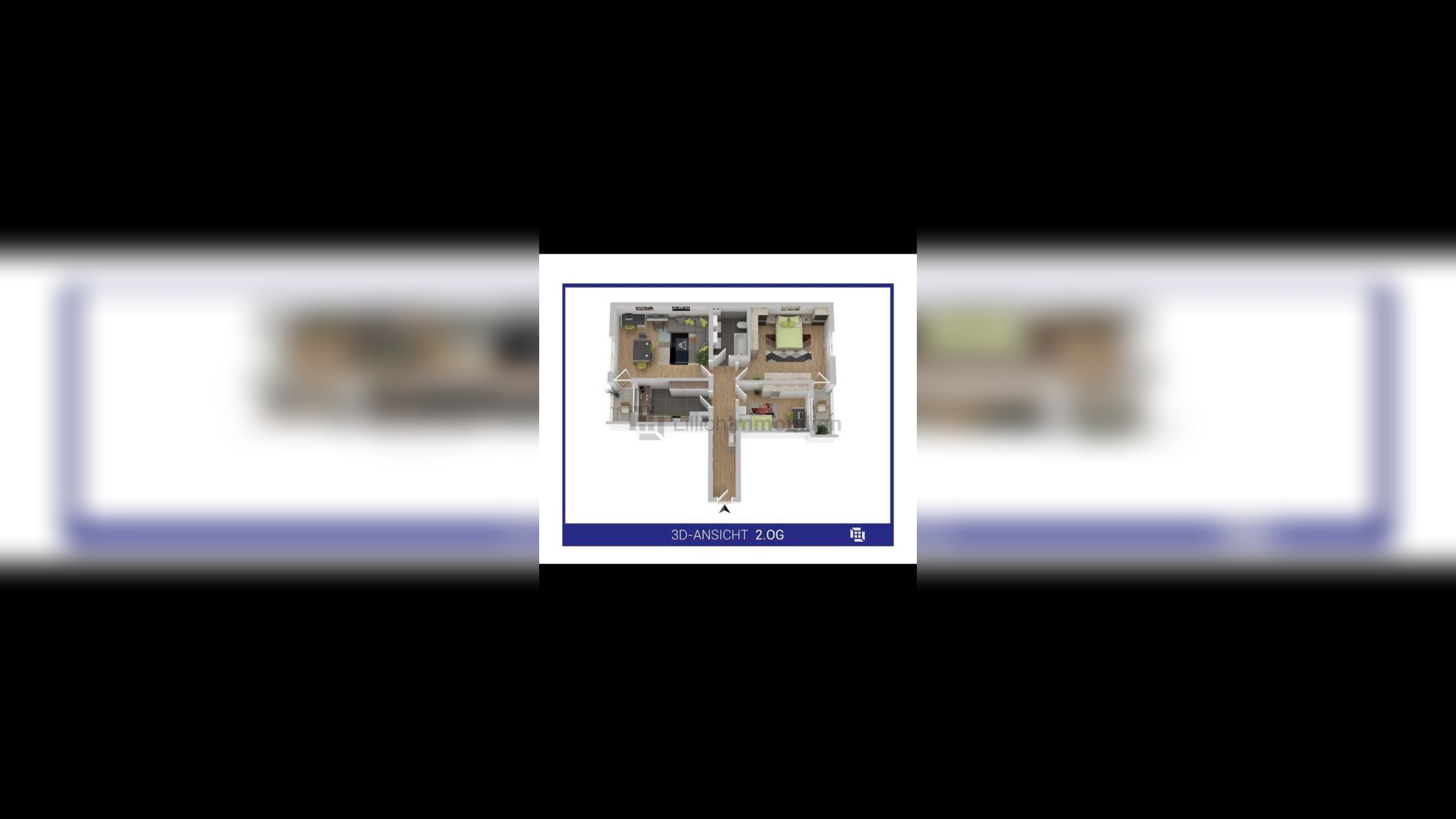 Modernisierte 3-Zimmer-Wohnung mit 2 Balkonen in ruhiger Lage von Stuttgart-Zuffenhausen – 70437 Stuttgart – Vorschaubild 3