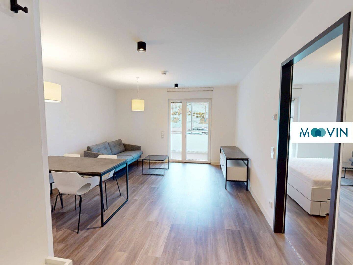 URBAN BASE: Vollmöbliertes 2-Zimmer-Apartment mit EBK, BALKON, ALL-IN-MIETE, UVM. im Wiesbadener Stadtzentrum – 65189 Wiesbaden – Vorschaubild 3