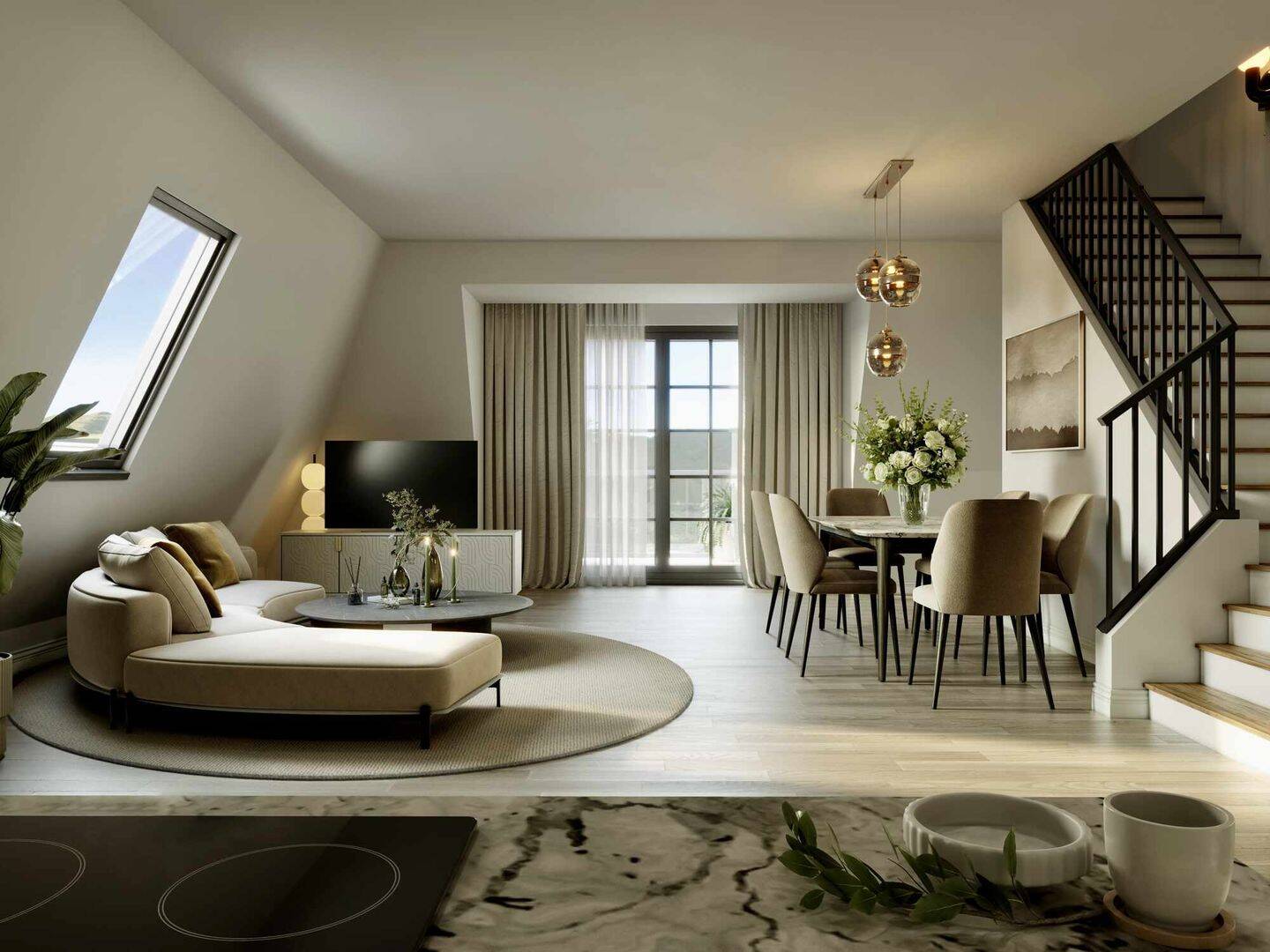 Großzügige 4-Zimmer-Maisonette mit Balkon & privatem Gartenanteil in Sasel – 22393 Hamburg – Vorschaubild 3