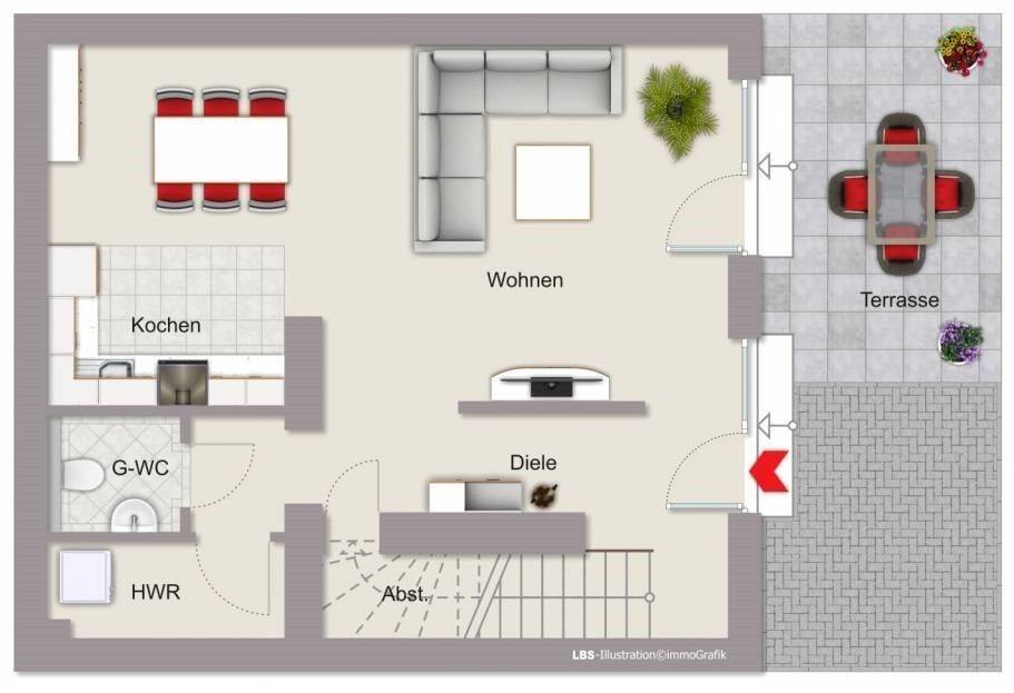 Wohnen wie im eigenen Haus – schöne Maisonette-Wohnung! – 44379 Dortmund – Vorschaubild 4