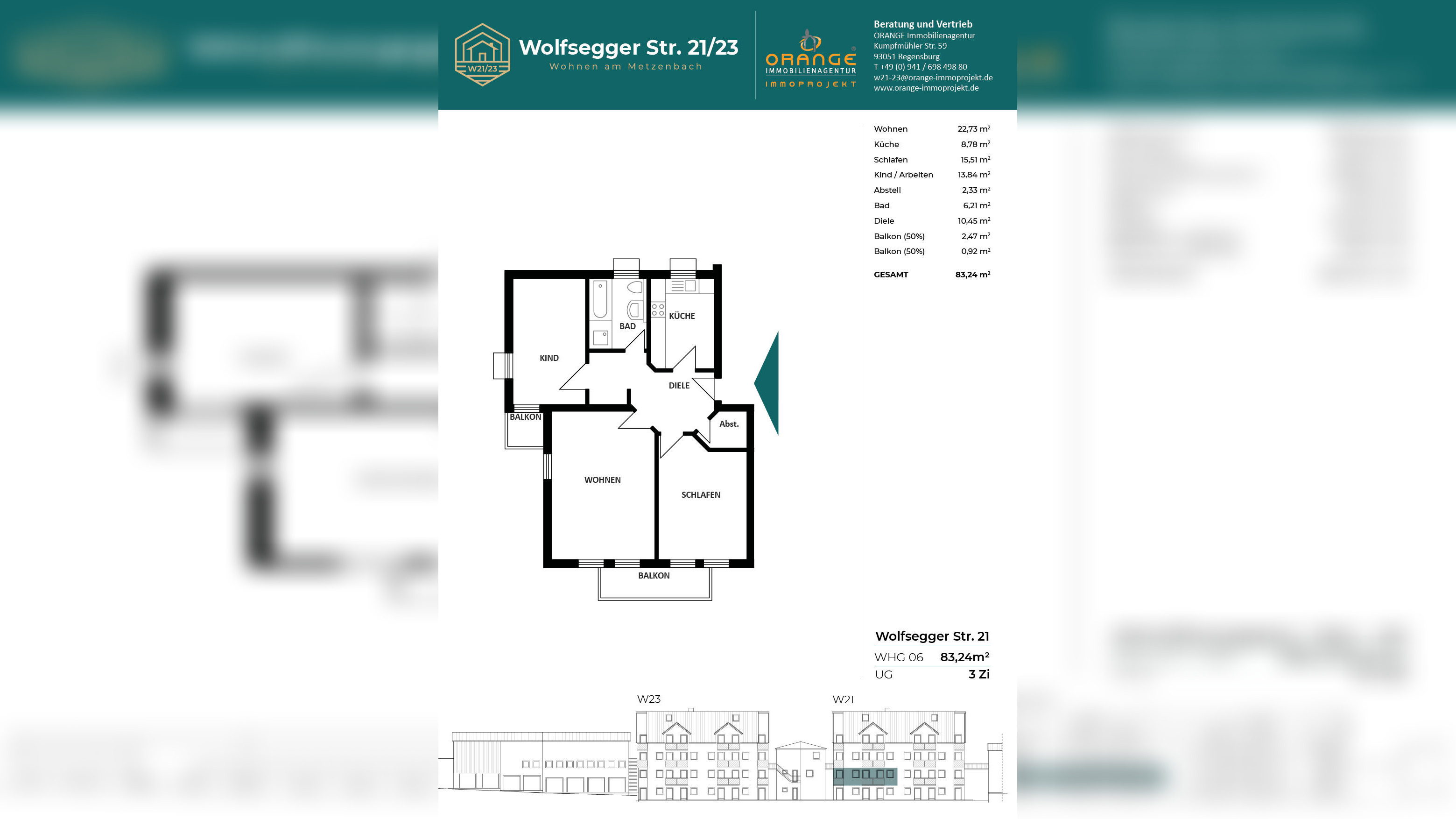 ***Bezugsfreie 3-Zimmer Wohnung zur Miete! Hanglage mit Blick in die Natur*** – 93138 Lappersdorf – Vorschaubild 3