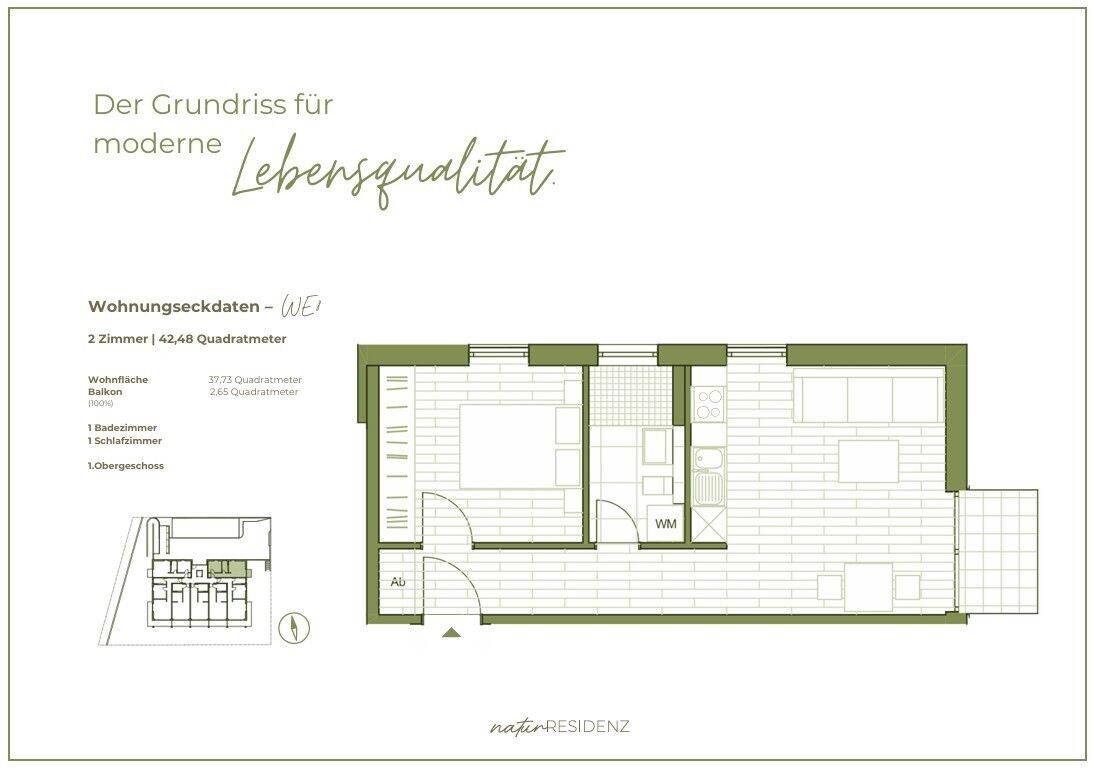 STEGLITZ: WOHNEN im GRÜNEN: ERSTBEZUG im LUXUS Neubau: QNG und KFW: 2-Zi-Whg im 1. OG mit 40 m² – 12107 Berlin – Vorschaubild 4