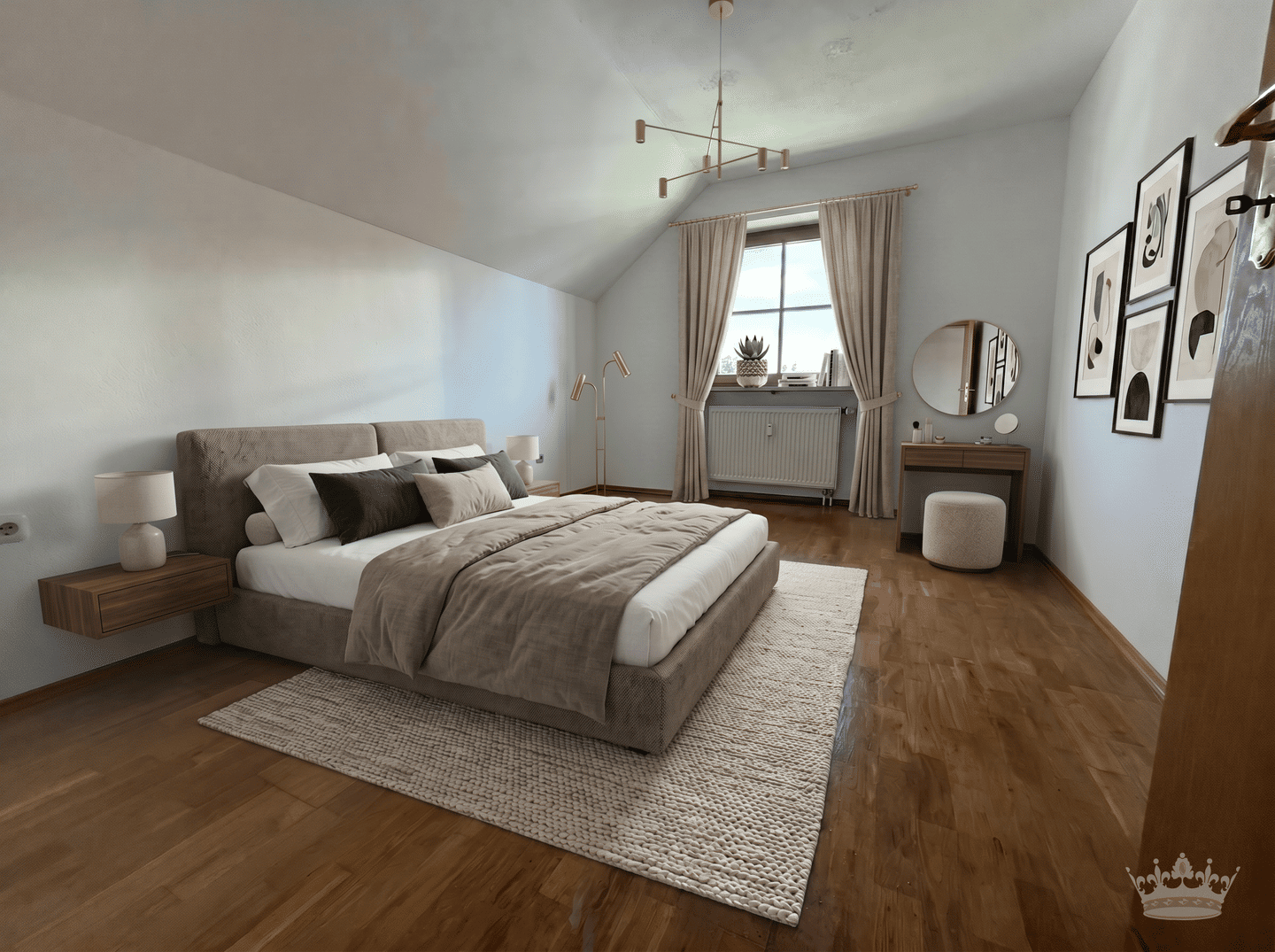 Sonnige 2 Zimmer DG Wohnung mit Dachterrasse in Waldtrudering – 81827 München – Vorschaubild 3